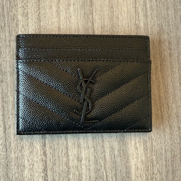 Saint Laurent Black Card Holder - Picture 1 of 3